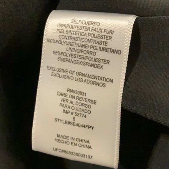 Sam Edelman faux black pony hair skirt 8 - Picture 11 of 11